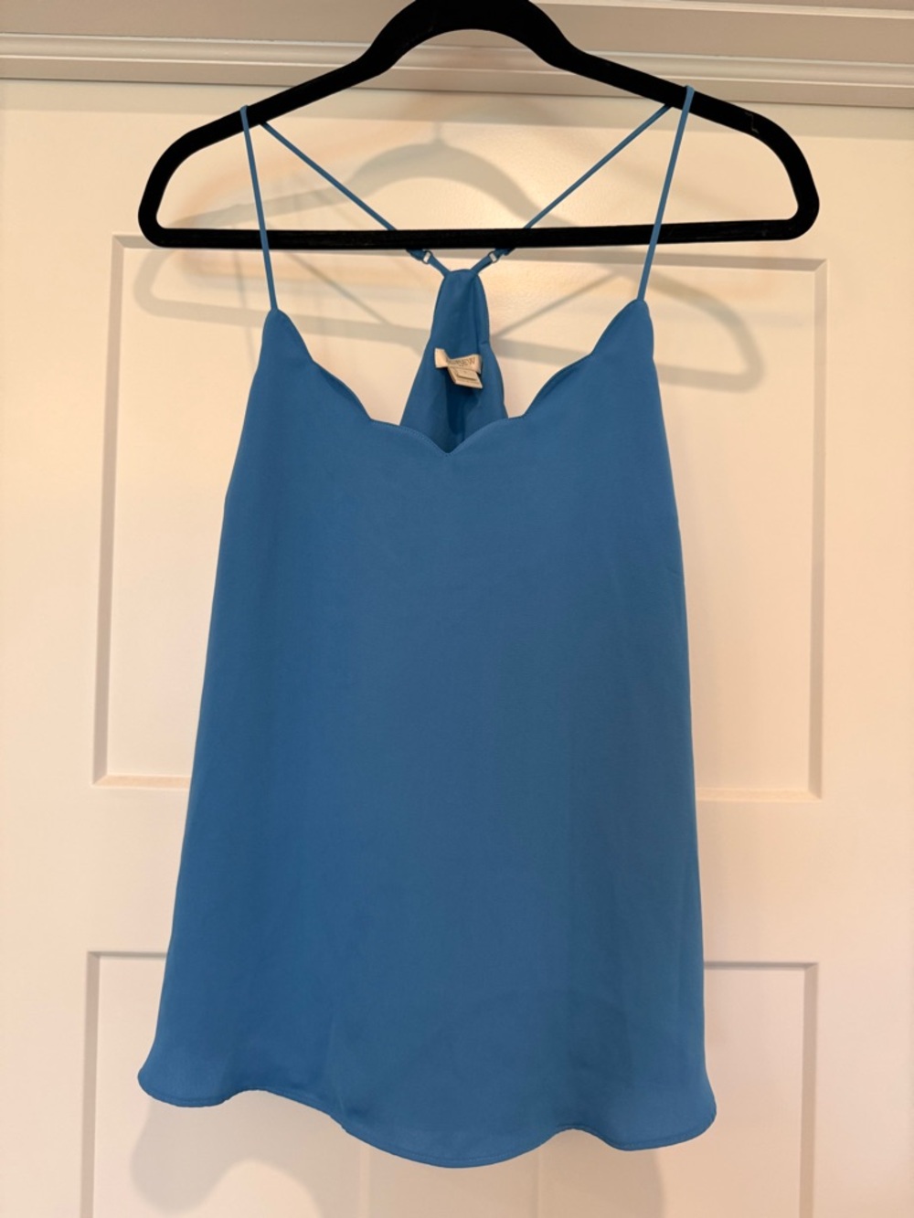 J. Crew Cami Sz 6 Dollette Mermaid Coquette Scalloped Edge Preppy